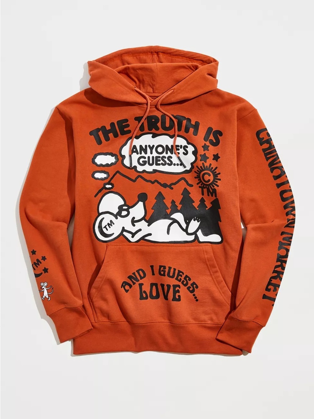 Chinatown Market The Truth Is Anyone’s Guess Love 100% Cotton Hoodie Medium